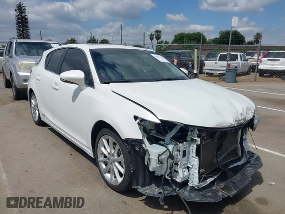 2011 Lexus CT 200h with VIN JTHKD5BH2B2035688, listed as a IAAI auction lot 42097298 with 78,234 mi miles and . Bid and sale history available at DreamBid. Image 1.