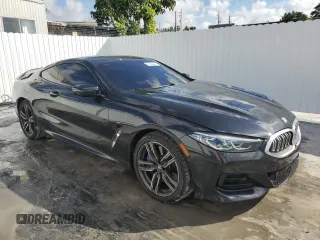 2025 BMW 8 Series 840i with VIN WBAAE4C04SCS91996, listed as a Copart auction lot 43319785 with 7,345 mi miles and Clean Title. Bid and sale history available at DreamBid. Image 4.