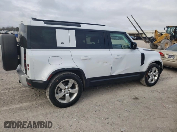 2021 Land Rover Defender S with VIN SALEJERX7M2044693, listed as a Copart auction lot 79848234 with 46,881 mi miles and Salvage title. Bid and sale history available at DreamBid. Image 3.