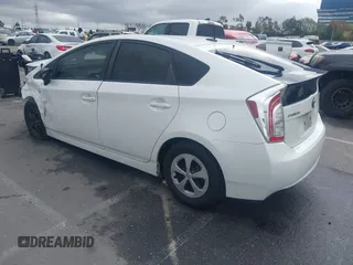 2014 Toyota Prius Four with VIN JTDKN3DU6E0370532, listed as a IAAI auction lot 41786462 with 124,069 mi miles. Bid and sale history available at carsss.com. Image 3.