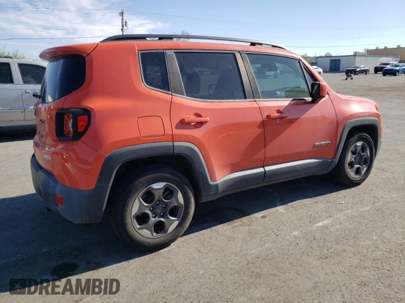 2018 Jeep Renegade Latitude with VIN ZACCJABH1JPH71260, listed as a Copart auction lot 68535514 with 33,651 mi miles and Salvage title. Bid and sale history available at DreamBid. Image 3.