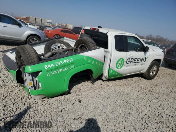 2024 Nissan Frontier S with VIN 1N6ED1CL4RN630008, listed as a Copart auction lot 48844735 with Not Provided miles and Salvage Title. Bid and sale history available at DreamBid. Image 3.