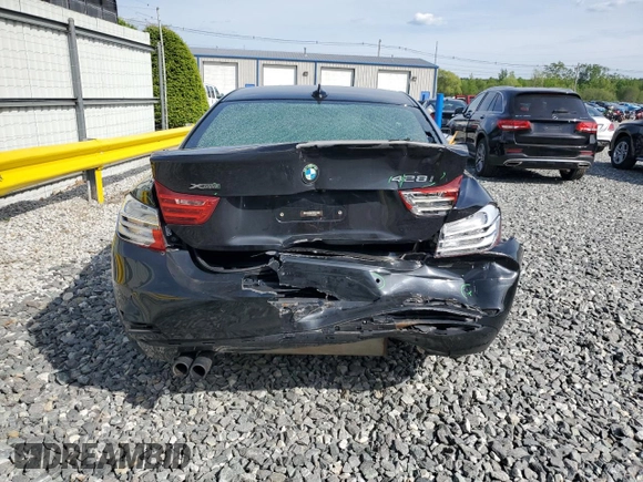 2016 BMW 4 Series 428i xDrive with VIN WBA3N9C54GK250508, listed as a Copart auction lot 58236065 with 98,505 mi miles and Salvage title. Bid and sale history available at DreamBid. Image 6.