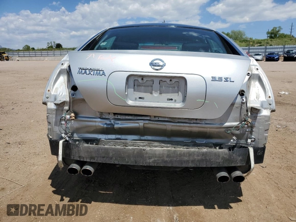 2006 Nissan Maxima SE with VIN 1N4BA41E96C835762, listed as a Copart auction lot 58251175 with 169,378 mi miles and Salvage title. Bid and sale history available at DreamBid. Image 6.