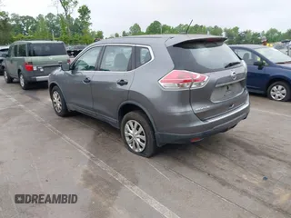 2016 Nissan Rogue SV with VIN KNMAT2MV1GP627725, listed as a IAAI auction lot 42120155 with 195,695 mi miles. Bid and sale history available at carsss.com. Image 3.