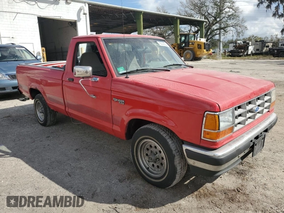 1991 Ford Ranger Splash with VIN 1FTCR10XXMTA47904, listed as a Copart auction lot 85566634 with 39,495 mi miles and Salvage Title. Bid and sale history available at DreamBid. Image 4.