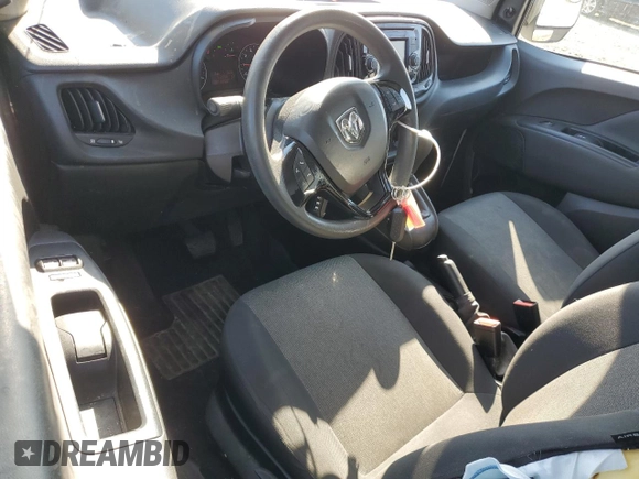 2022 Ram ProMaster City Cargo Tradesman with VIN ZFBHRFAB1N6W61829, listed as a Copart auction lot 46619185 with 112,268 mi miles and Salvage Title. Bid and sale history available at DreamBid. Image 8.