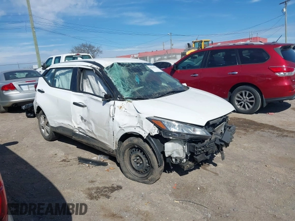 2022 Nissan Kicks S with VIN 3N1CP5BV0NL485865, listed as a IAAI auction lot 41639629 with 55,070 mi miles. Bid and sale history available at carsss.com. Image 14.