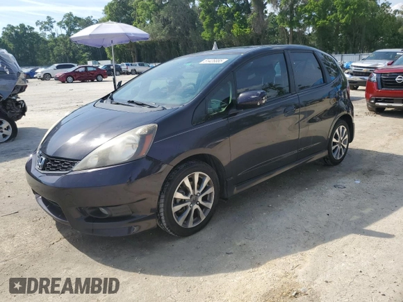 2013 Honda Fit Sport with VIN JHMGE8H57DC004712, listed as a Copart auction lot 51426885 with 203,217 mi miles and Salvage Title. Bid and sale history available at carsss.com. Image 1.