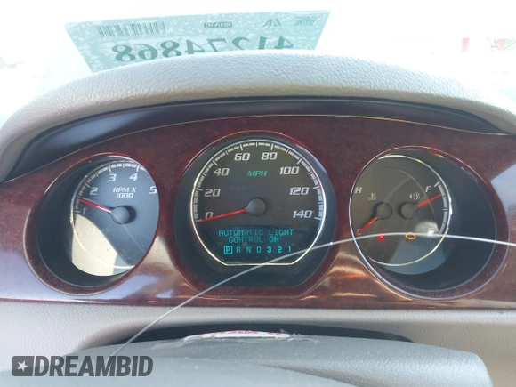 2009 Buick Lucerne CXL-4 with VIN 1G4HD57M49U105543, listed as a IAAI auction lot 41274868 with 177,823 mi miles. Bid and sale history available at carsss.com. Image 7.
