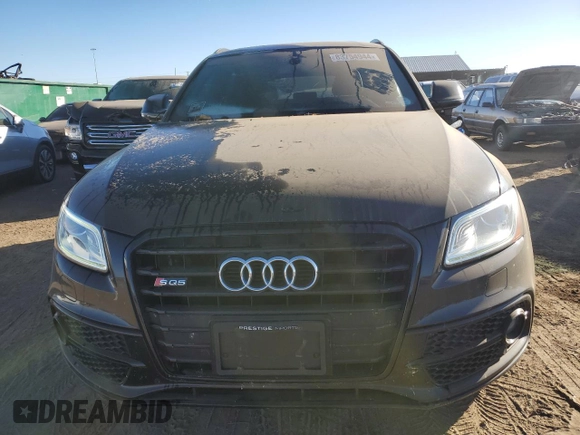 2016 Audi SQ5 Premium Plus with VIN WA1CCAFPXGA033777, listed as a Copart auction lot 83754944 with 86,541 mi miles and Clean Title. Bid and sale history available at carsss.com. Image 5.
