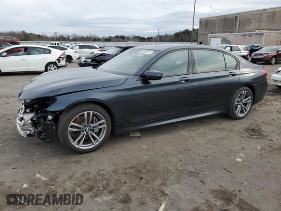 2019 BMW 7 Series 740i xDrive with VIN WBA7E4C51KGV70031, listed as a Copart auction lot 38008974 with 33,555 mi miles and . Bid and sale history available at DreamBid. Image 1.
