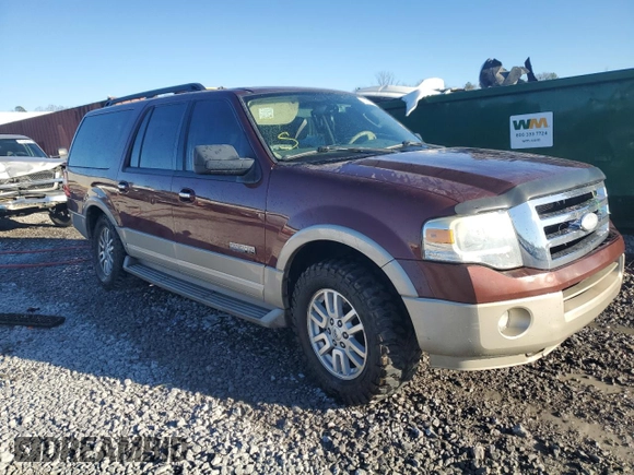 2007 Ford Expedition Max Eddie Bauer z VIN 1FMFK175X7LA20966, wystawiony jako Copart lot #89174085 z przebiegiem 302 916 mil mil oraz Szkoda całkowita • Salvage title. Historia ofert i sprzedaży dostępna na DreamBid. Obrazek 4.
