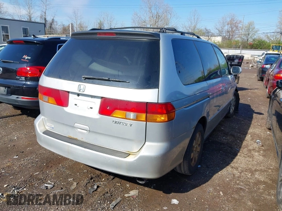 2004 Honda Odyssey EX with VIN 5FNRL18664B051006, listed as a IAAI auction lot 41967247 with 275,047 mi miles and . Bid and sale history available at DreamBid. Image 4.