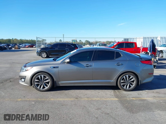 2015 Kia Optima SX Turbo with VIN 5XXGR4A66FG382167, listed as a IAAI auction lot 40951399 with 77,083 mi miles and . Bid and sale history available at DreamBid. Image 14.
