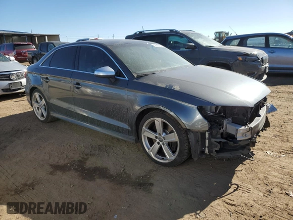 2017 Audi S3 Premium Plus with VIN WAUB1GFF0H1012582, listed as a Copart auction lot 43640435 with 65,254 mi miles and Salvage Title. Bid and sale history available at carsss.com. Image 4.