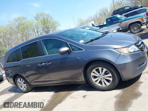 2014 Honda Odyssey EX-L with VIN 5FNRL5H64EB100941, listed as a IAAI auction lot 41918845 with 175,748 mi miles and . Bid and sale history available at DreamBid. Image 13.