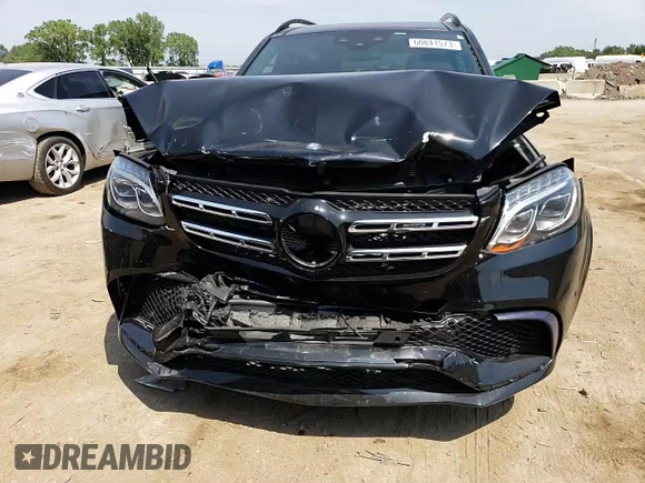2017 Mercedes-Benz GLS 63 AMG with VIN 4JGDF7FE5HA747770, listed as a Copart auction lot 65888883 with 50,889 mi miles and Salvage Title. Bid and sale history available at DreamBid. Image 11.