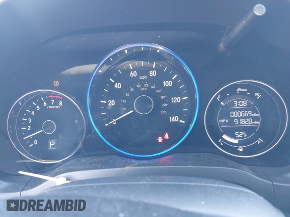2018 Honda HR-V EX-L Navi with VIN 3CZRU6H79JM723161, listed as a IAAI auction lot 41390924 with 80,669 mi miles. Bid and sale history available at carsss.com. Image 7.