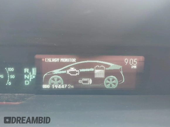 2010 Toyota Prius II with VIN JTDKN3DU7A5177691, listed as a IAAI auction lot 42118814 with 194,472 mi miles. Bid and sale history available at carsss.com. Image 7.