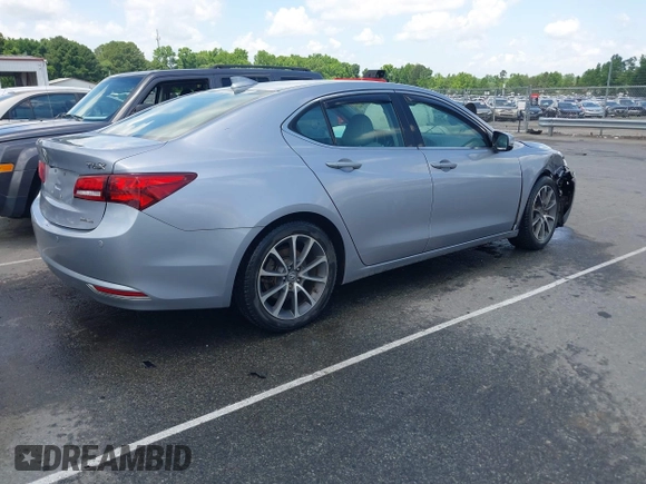 2015 Acura TLX Advance with VIN 19UUB3F77FA002804, listed as a IAAI auction lot 42310492 with 153,380 mi miles and . Bid and sale history available at DreamBid. Image 4.