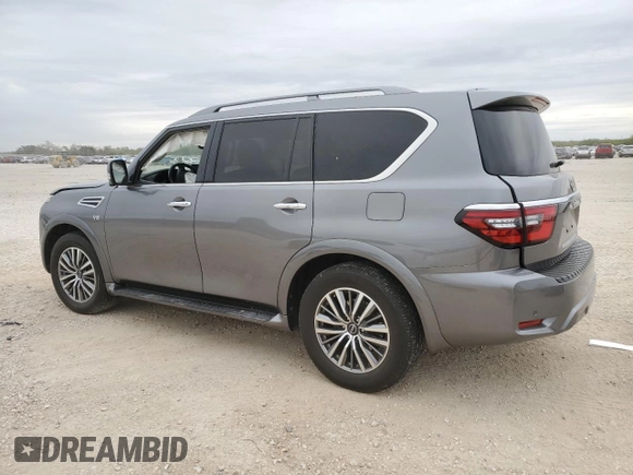 2021 Nissan Armada SL with VIN JN8AY2BAXM9370571, listed as a Copart auction lot 83081584 with 77,776 mi miles and Salvage Title. Bid and sale history available at carsss.com. Image 2.
