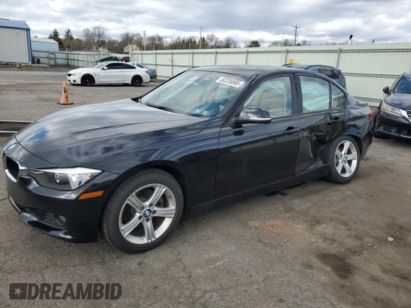 2015 BMW 3 Series 328i xDrive with VIN WBA3B5C52FF960001, listed as a Copart auction lot 52235695 with 80,950 mi miles and Salvage Title. Bid and sale history available at carsss.com. Image 1.