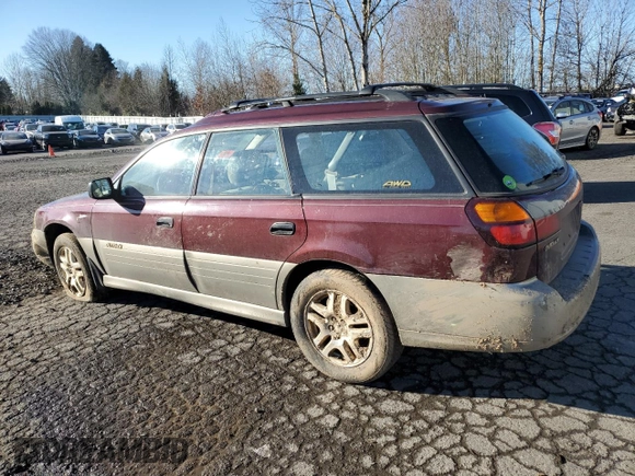 2000 Subaru Legacy Outback with VIN 4S3BH665XY7622020, listed as a Copart auction lot 45004945 with Not provided miles and Salvage title. Bid and sale history available at DreamBid. Image 2.