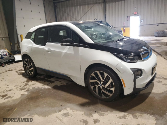 2017 BMW i3 with VIN WBY1Z6C34HV950202, listed as a Copart auction lot 41805985 with 36,976 mi miles and Salvage Title. Bid and sale history available at carsss.com. Image 4.