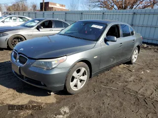2006 BMW 5 Series 530xi with VIN WBANF73516CU19452, listed as a Copart auction lot 47118735 with 146,502 mi miles and Salvage Title. Bid and sale history available at carsss.com. Image 1.