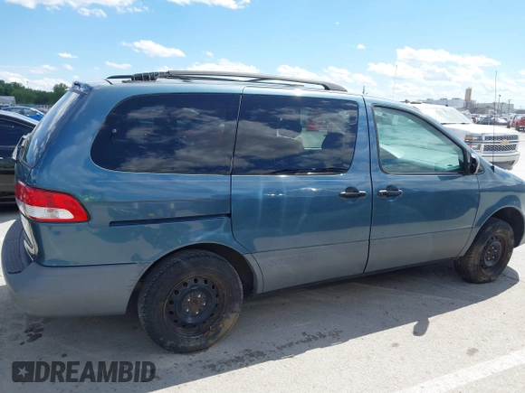 2002 Toyota Sienna LE with VIN 4T3ZF13C62U479542, listed as a IAAI auction lot 42295904 with 199,041 mi miles and . Bid and sale history available at DreamBid. Image 13.