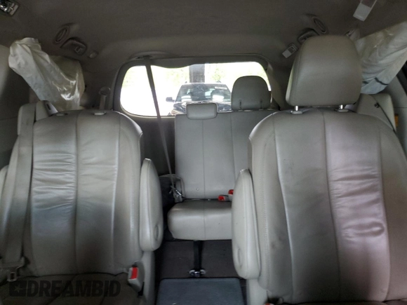 2012 Toyota Sienna XLE with VIN 5TDDK3DC1CS047265, listed as a Copart auction lot 58500275 with 203,548 mi miles and Salvage title. Bid and sale history available at DreamBid. Image 10.