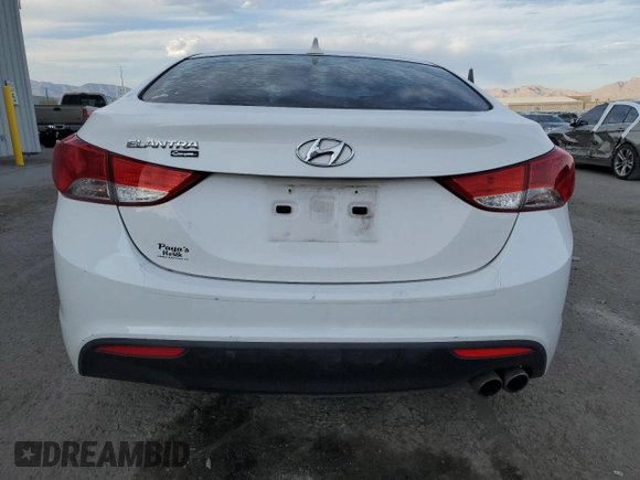 2013 Hyundai Elantra Coupe GS with VIN KMHDH6AE3DU016131, listed as a Copart auction lot 74625614 with 75,332 mi miles and Non Repairable. Bid and sale history available at carsss.com. Image 6.