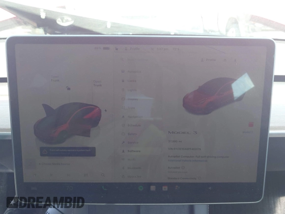 2023 Tesla Model 3 z VIN 5YJ3E1EA8PF463179, wystawiony jako IAAI lot #41738318 z przebiegiem 37 990 mil mil oraz . Historia ofert i sprzedaży dostępna na DreamBid. Obrazek 7.