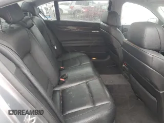 2012 BMW 7 Series 740Li with VIN WBAKB4C58CC576436, listed as a Copart auction lot 41396655 with 117,605 mi miles and Salvage title. Bid and sale history available at DreamBid. Image 10.