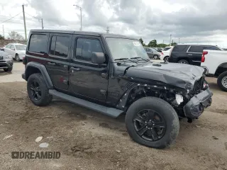 2020 Jeep Wrangler Unlimited Sahara Altitude with VIN 1C4HJXEN2LW271138, listed as a Copart auction lot 68511274 with 45,371 mi miles and Non repairable. Bid and sale history available at DreamBid. Image 4.
