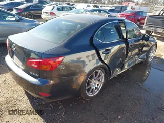 2006 Lexus IS 250 Manual with VIN JTHBK262565014820, listed as a IAAI auction lot 41654752 with 201,412 mi miles. Bid and sale history available at carsss.com. Image 4.