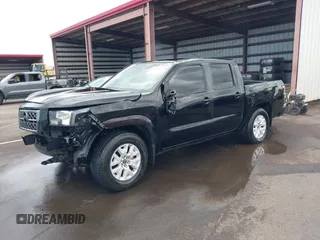 2022 Nissan Frontier SV with VIN 1N6ED1EJ3NN666021, listed as a IAAI auction lot 42025666 with 23,615 mi miles and . Bid and sale history available at DreamBid. Image 2.