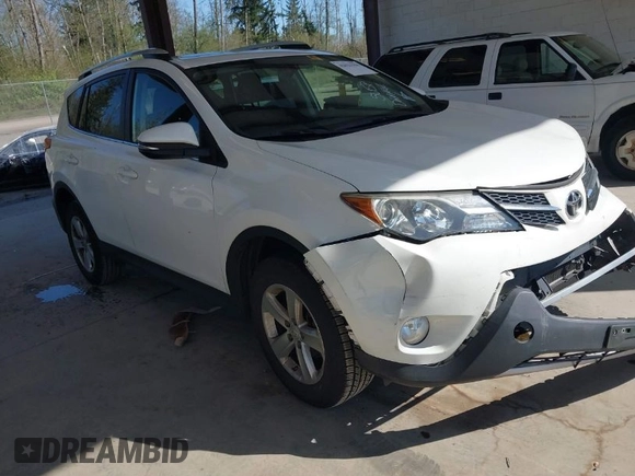 2014 Toyota RAV4 XLE with VIN JTMRFREV6EJ002755, listed as a IAAI auction lot 42021556 with 133,570 mi miles. Bid and sale history available at carsss.com. Image 1.