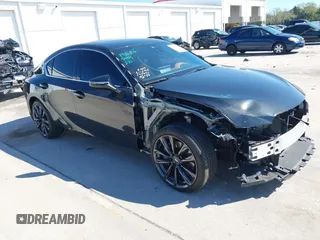 2024 Lexus IS with VIN JTHBZ1B29R5078438, listed as a IAAI auction lot 41667950 with 18,854 mi miles. Bid and sale history available at carsss.com. Image 1.