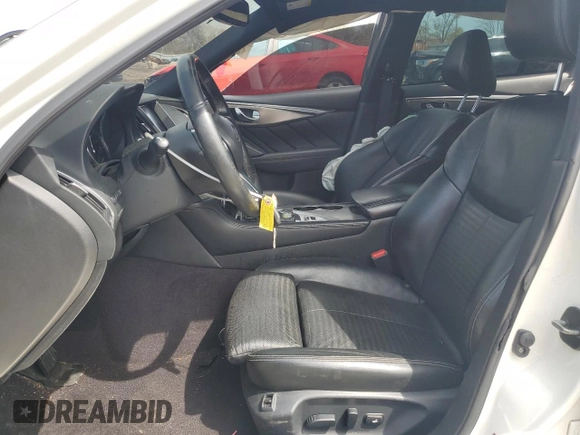2020 Infiniti Q50 Luxe with VIN JN1EV7AR2LM254113, listed as a Copart auction lot 53379655 with 56,099 mi miles and Salvage title. Bid and sale history available at DreamBid. Image 7.