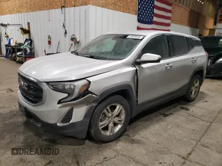 2018 GMC Terrain SLE with VIN 3GKALTEV2JL202395, listed as a Copart auction lot 44828155 with 0 mi miles and Salvage Title. Bid and sale history available at carsss.com. Image 1.