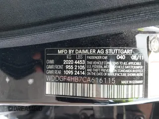 2012 Mercedes-Benz C 250 Sport with VIN WDDGF4HB7CA616115, listed as a IAAI auction lot 42508748 with 104,348 mi miles and . Bid and sale history available at DreamBid. Image 9.