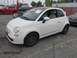 2012 FIAT 500 Pop with VIN 3C3CFFDR7CT120509, listed as a IAAI auction lot 42042059 with 116,805 mi miles. Bid and sale history available at carsss.com. Image 2.