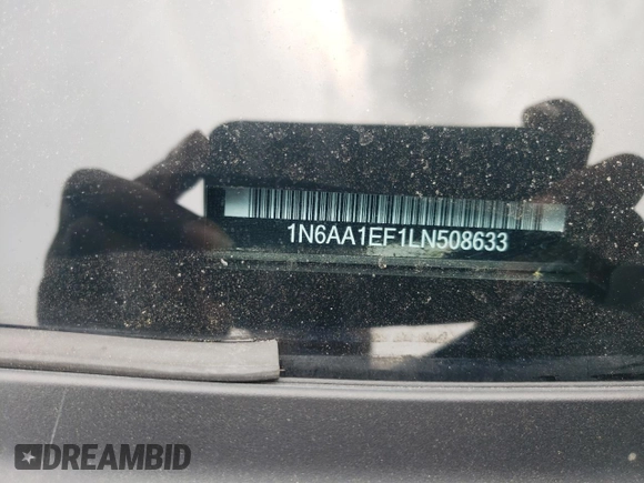 2020 Nissan Titan Platinum Reserve z VIN 1N6AA1EF1LN508633, wystawiony jako Copart lot #54740695 z przebiegiem 50 022 mil mil oraz Szkoda całkowita • Salvage title. Historia ofert i sprzedaży dostępna na DreamBid. Obrazek 13.