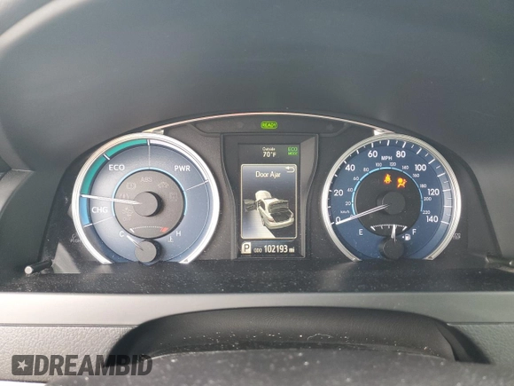 2015 Toyota Camry LE with VIN 4T1BD1FK0FU161022, listed as a Copart auction lot 53938835 with 102,193 mi miles and Salvage Title. Bid and sale history available at DreamBid. Image 9.