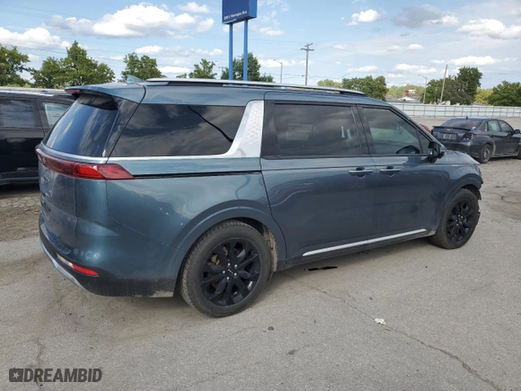 2022 Kia Carnival SX with VIN KNDNE5H39N6091132, listed as a Copart auction lot 70006644 with 63,958 mi miles and Salvage Title. Bid and sale history available at carsss.com. Image 3.