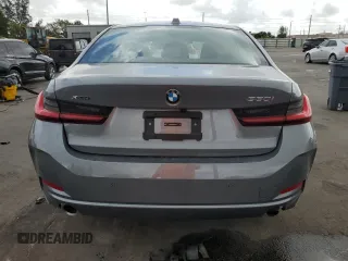 2025 BMW 3 Series 330i xDrive with VIN 3MW89CW01S8F01583, listed as a Copart auction lot 47929825 with 4,134 mi miles and Clean Title. Bid and sale history available at carsss.com. Image 6.