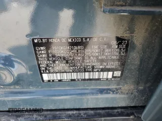 2024 Honda HR-V EX-L z VIN 3CZRZ2H78RM725733, wystawiony jako Copart lot #51825645 z przebiegiem 30 047 mil mil oraz Szkoda całkowita • Salvage title. Historia ofert i sprzedaży dostępna na DreamBid. Obrazek 13.