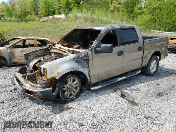 2004 Ford F-150 XLT with VIN 1FTPW14554KC21841, listed as a Copart auction lot 52446145 with 0 mi miles and Salvage Title. Bid and sale history available at carsss.com. Image 1.